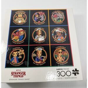 Stranger Things Gang Puzzle Netflix Buffalo Games 300 Piece Complete Pop Culture